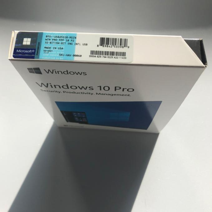 Einzelhandels-Prokasten USB Windows 10 professioneller voller Versions-64bit + Lizenz-Schlüssel
